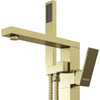 Смеситель для ванны Grossman Falcon 530.K35.08.320 Золото брашированное — фото 5, Смесители напольные