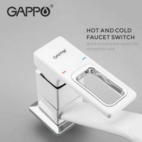 Товар: Смеситель для кухни Gappo G17-8 G4517-8 Белый - фото 7 Смеситель для кухни Gappo G17-8 G4517-8 Белый — фото 7, Смесители для кухни