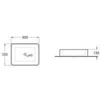 Раковина-чаша Vincea 50 VBS-105MC Капучино матовый — фото 3, Раковины накладные