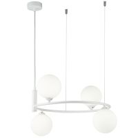 Подвесной светильник Maytoni Modern Ring MOD013PL-04W Белый — фото 1, Подвесные светильники