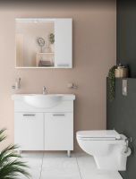 Комплект унитаза с инсталляцией Vitra S 20 9004B003-7207 с сиденьем Микролифт и клавишей смыва Хром глянец — фото 5, Комплекты унитаз + инсталляция