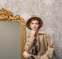 Обои LOYMINA British Style Garden BRIT11 004 Винил на флизелине (1*10,05) Коричневый/Серый, Листья — фото 2, Обои для стен