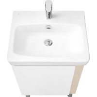 Товар: Тумба под раковину Aquaton Кантри 55 1A257601AHB20 Белая глянцевая Дуб верона - фото 3 Тумба под раковину Aquaton Кантри 55 1A257601AHB20 Белая глянцевая Дуб верона — фото 3, Мебель для ванной