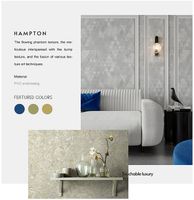 Обои Wiganford by Solo Hampton DTT2211 Винил на флизелине (1,06*10,05) Серый/Серебряный, Геометрия — фото 6, Обои для стен