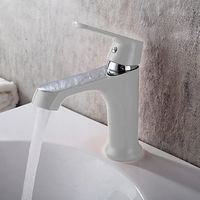 Смеситель для раковины Frap H31 F1031 Белый Хром — фото 2, Смесители для раковины