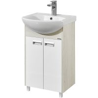 Тумба под раковину Aquaton Бекка PRO 50 1A210801BAC20 Белый Дуб сомерсет — фото 1, Мебель для ванной