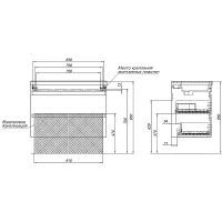Тумба под раковину Aquanet Нота New 90 334199 подвесная Дуб светлый — фото 12, Тумбы под раковину