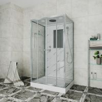 Душевая кабина Niagara Luxe 120x90 NG-7772QM без гидромассажа — фото 1, Душевые кабины