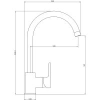 Товар: Смеситель для кухни beWash Tiere BVMM1KT357 Черный матовый - фото 2 Смеситель для кухни beWash Tiere BVMM1KT357 Черный матовый — фото 2, Смесители