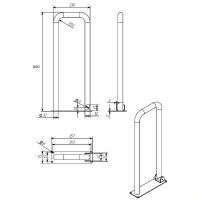 Поручень Aquatek Хром арт-POR-0000004 — фото 10, Поручни для ванной