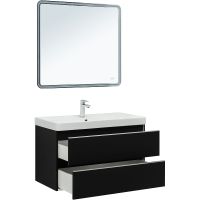 Товар: Тумба под раковину Aquanet Вега 90 329598 подвесная Черная - фото 17 Тумба под раковину Aquanet Вега 90 329598 подвесная Черная — фото 17, Тумбы под раковину