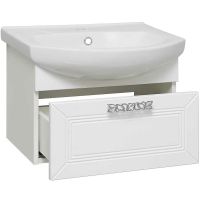 Тумба под раковину Runo Монро 55 00-00000458 подвесная Белая — фото 2, Тумбы под раковину