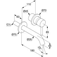 Смеситель для раковины Kludi Bozz 38244N076S Золото брашированное — фото 3, Смесители