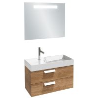 Тумба под раковину Jacob Delafon Rythmik 80 EB1303-E70 подвесная Арлингтонский дуб — фото 2, Тумбы под раковину