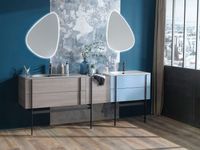 Тумба под раковину Jacob Delafon Nouvelle Vague 80 EB3030-G91 подвесная Аквамарин — фото 3, Тумбы под раковину