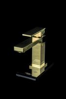 Смеситель для раковины Boheme Qubic 471-G Золото глянцевое — фото 2, Смесители