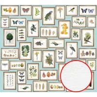 Фреска Ortograf Цветы 30242 Фактура бархат FX Флизелин (3*2,7) Бирюзовый/Разноцветный, Цветы/Птицы/Предметы — фото 1, Фрески