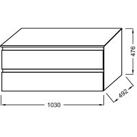 Товар: Тумба под раковину Jacob Delafon Madeleine 100 EB2084-J53 подвесная Черная матовая - фото 2 Тумба под раковину Jacob Delafon Madeleine 100 EB2084-J53 подвесная Черная матовая — фото 2, Мебель для ванной