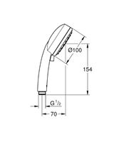Товар: Ручной душ Grohe Tempesta Cosmopolitan 27571002 Хром - фото 4 Ручной душ Grohe Tempesta Cosmopolitan 27571002 Хром — фото 4, Лейки для душа