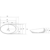 Раковина-чаша Abber Bequem 49 AC2107MW Белая матовая — фото 4, Раковины