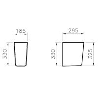 Полупьедестал Vitra S20 5281B003-7201 Белый — фото 5, Пьедесталы для раковины