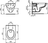 Товар: Унитаз Ideal Standard I.Life A T471601 подвесной без сиденья - фото 9 Унитаз Ideal Standard I.Life A T471601 подвесной без сиденья — фото 9, Подвесные унитазы