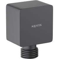 Шланговое подключение Aquatek AQ2459MB Черное матовое — фото 1, Шланговые подключения