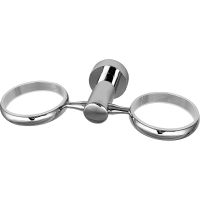 Держатель стакана для зубных щеток и мыльницы WasserKRAFT Donau K-C177 двойной Хром — фото 1, Мыльницы