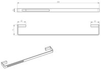 Полотенцедержатель Boheme Q 10942-SGM Оружейная сталь глянцевая — фото 2, Полотенцедержатели
