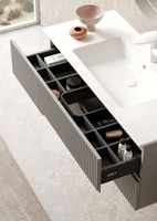 Товар: Тумба с раковиной Orka Moonlight 120 5001508 подвесная Бежевая матовая - фото 4 Тумба с раковиной Orka Moonlight 120 5001508 подвесная Бежевая матовая — фото 4, Мебель для ванной