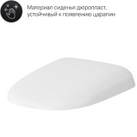 Унитаз AM.PM Sensation FlashClean подвесной с гигиеническим душем и ершиком с сиденьем Микролифт арт-CK30H0904W — фото 14, Подвесные унитазы