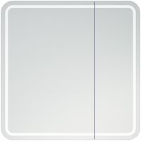 Товар: Зеркальный шкаф Corozo Алабама 80/С SD-00000902 с подсветкой Белый - фото 2 Зеркальный шкаф Corozo Алабама 80/С SD-00000902 с подсветкой Белый — фото 2, Мебель для ванной