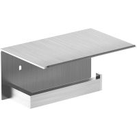 Держатель туалетной бумаги Nofer Corinto 16878.S с полкой Сатин — фото 1, Держатели туалетной бумаги