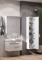 Шкаф пенал Aquaton Беверли 34 R 1A235403BV01R подвесной Белый глянец — фото 4, Пеналы для ванной комнаты