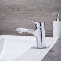 Смеситель для раковины Ростовская Мануфактура Сантехники SL120-001F Хром — фото 4, Смесители