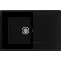 Кухонная мойка Ulgran Quartz Prima 750-07 Уголь — фото 1, Кухонные мойки
