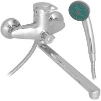 Смеситель для ванны Frap H220 F22004 универсальный Хром — фото 1, Смеситель для ванны