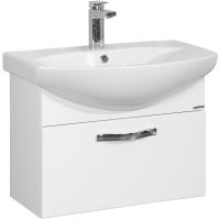 Тумба под раковину Aquaton Ария 65 1A134001AA010 подвесная Белая — фото 1, Тумбы под раковину