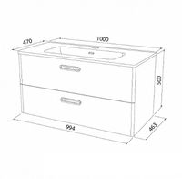 Товар: Тумба под раковину Iddis Brick 100 BRI10W1i95 подвесная Белая - фото 5 Тумба под раковину Iddis Brick 100 BRI10W1i95 подвесная Белая — фото 5, Мебель для ванной