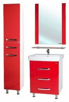 Товар: Шкаф пенал Bellezza Рокко 35 4623704090038 Красный Белый - фото 2 Шкаф пенал Bellezza Рокко 35 4623704090038 Красный Белый — фото 2, Мебель для ванной