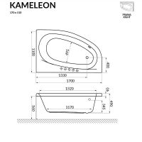 Товар: Акриловая ванна Excellent Kameleon 170х110 R WAEX.KMP17WH без гидромассажа - фото 6 Акриловая ванна Excellent Kameleon 170х110 R WAEX.KMP17WH без гидромассажа — фото 6, Ванны