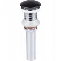 Донный клапан Sintesi SIN-VF-40BM click-clack Черный матовый — фото 1, Донные клапаны