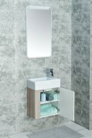 Тумба под раковину Aquaton Вита 45 1A221401VTD70 подвесная Белая Ясень шимо — фото 6, Тумбы под раковину