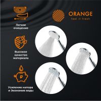 Товар: Ручной душ Orange S09HS Хром - фото 9 Ручной душ Orange S09HS Хром — фото 9, Лейки для душа