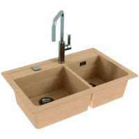 Товар: Кухонная мойка Alveus Granital Atrox 50 Beige G55 790x500 1132000 Бежевая - фото 2 Кухонная мойка Alveus Granital Atrox 50 Beige G55 790x500 1132000 Бежевая — фото 2, Кухонные мойки