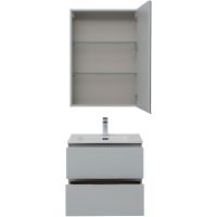 Комплект мебели для ванной Aquanet Алвита New 60 274224 подвесной Серый матовый — фото 5, Комплекты мебели для ванной