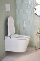 Товар: Комплект унитаза биде с инсталляцией Jacob Delafon Seine E34360-00 с сиденьем Микролифт и Белой глянцевой клавишей смыва - фото 15 Комплект унитаза биде с инсталляцией Jacob Delafon Seine E34360-00 с сиденьем Микролифт и Белой глянцевой клавишей смыва — фото 15, Умные унитазы