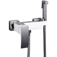 Гигиенический душ со смесителем Gappo G07 G2007-8 Белый Хром — фото 1, Душевое оборудование. Душевая программа