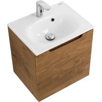 Тумба под раковину BelBagno Etna 50 R ETNA-500-1A-SO-RN-P-R подвесная Rovere Nature — фото 3, Тумбы под раковину