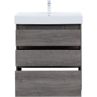 Тумба под раковину Aquanet Nova Lite 75 302473 Дуб рошелье — фото 5, Тумбы под раковину